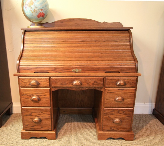 Mennonite Roll Top Office Desk Mennonite Furniture Ontario at Lloyd's Furniture Gallery in Schomberg