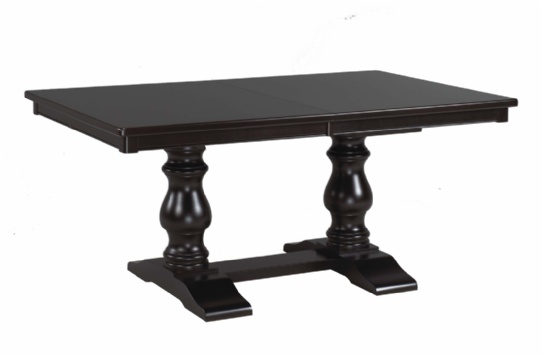 Charlestown Double Pedestal Table Mennonite Furniture Ontario at Lloyd's Furniture Gallery in Schomberg