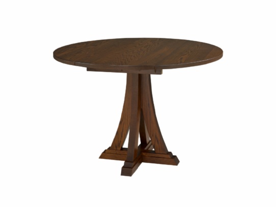 Eiffel Drop Leaf Single Pedestal Table Mennonite Furniture Ontario at Lloyd's Furniture Gallery in Schomberg