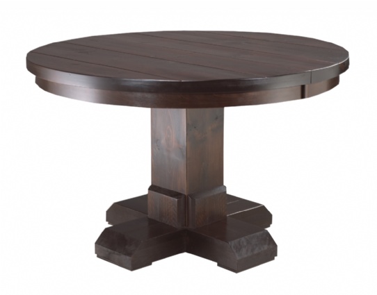 Shrewsbury Single Pedestal Table Mennonite Furniture Ontario at Lloyd's Furniture Gallery in Schomberg