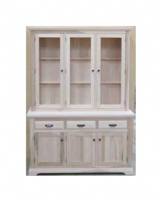 Chateau 3 Door 3 Drawer Buffet & Hutch Mennonite Furniture Ontario at Lloyd's Furniture Gallery in Schomberg
