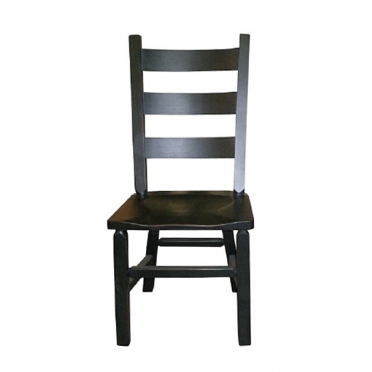 Rustic Ladder Back Side Chair Mennonite Furniture Ontario at Lloyd's Furniture Gallery in Schomberg