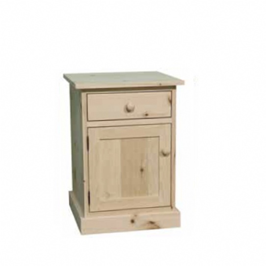 Cottage 1 Drawer 1 Door Night Stand Mennonite Furniture Ontario at Lloyd's Furniture Gallery in Schomberg