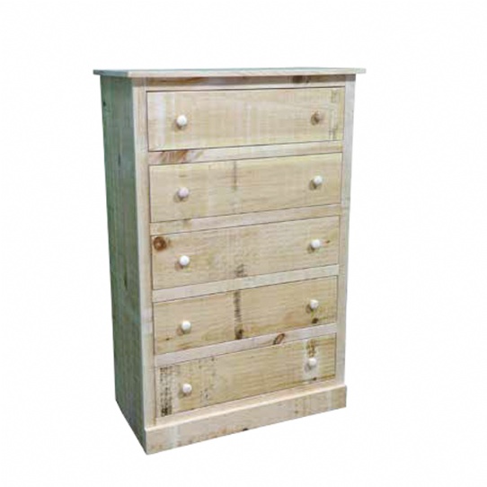 Rustic Pioneer 5 Drawer Hiboy Mennonite Furniture Ontario at Lloyd's Furniture Gallery in Schomberg