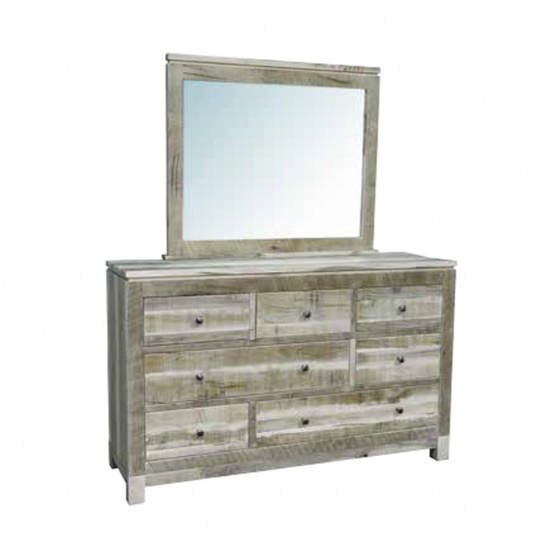 Metro Rough Cut 7 Drawer Dresser Mennonite Furniture Ontario at Lloyd's Furniture Gallery in Schomberg