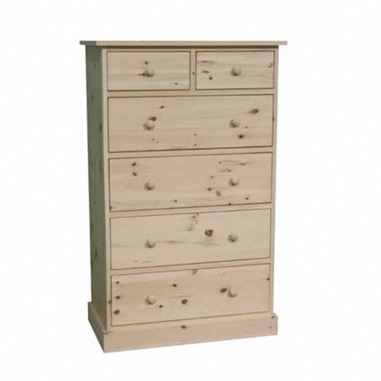 Cottage 6 Drawer Hiboy Mennonite Furniture Ontario at Lloyd's Furniture Gallery in Schomberg