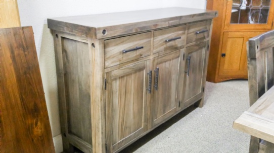 Rafters Sideboard 3 Drawers / 3 Doors + Bolts Mennonite Furniture Ontario at Lloyd's Furniture Gallery in Schomberg