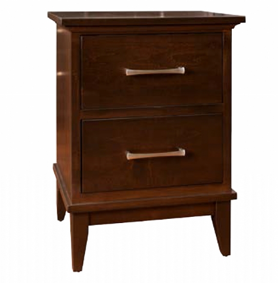 Courtland 2 Drawer Nightstand Mennonite Furniture Ontario at Lloyd's Furniture Gallery in Schomberg