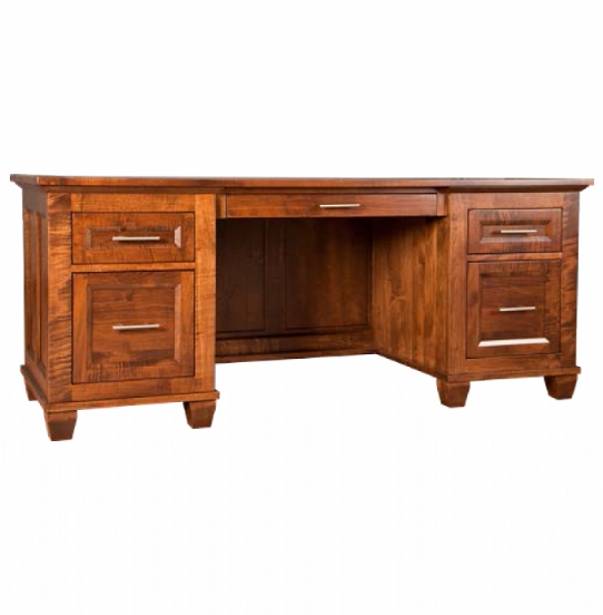 Algonquin 5 Drawer Desk Mennonite Furniture Ontario at Lloyd's Furniture Gallery in Schomberg