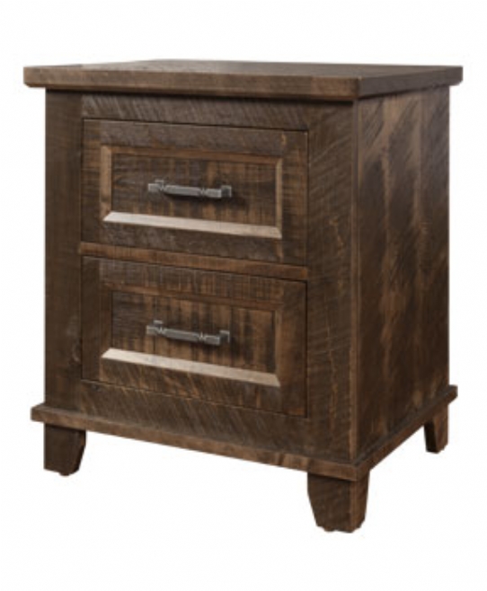 Algonquin Rustic 2 Drawer Nightstand Mennonite Furniture Ontario at Lloyd's Furniture Gallery in Schomberg