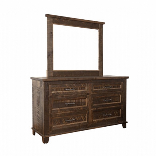 Algonquin Rustic 6 Drawer Dresser Mennonite Furniture Ontario at Lloyd's Furniture Gallery in Schomberg