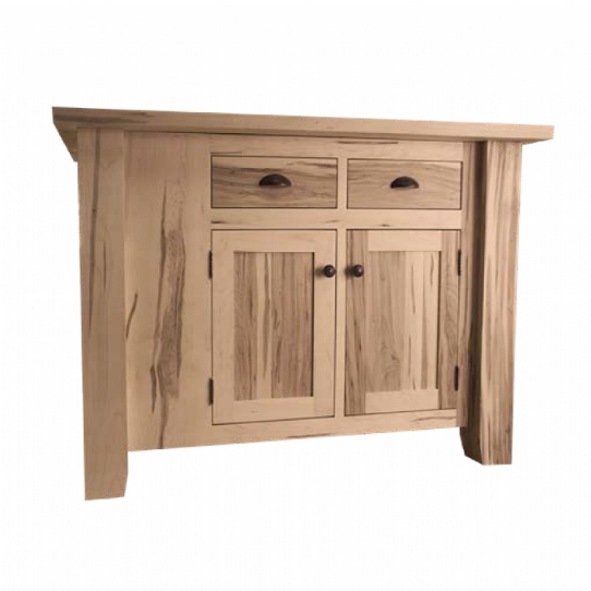 Madrid Rustic 2-Door 2-Drawer Island w/ Wine Rack Mennonite Furniture Ontario at Lloyd's Furniture Gallery in Schomberg