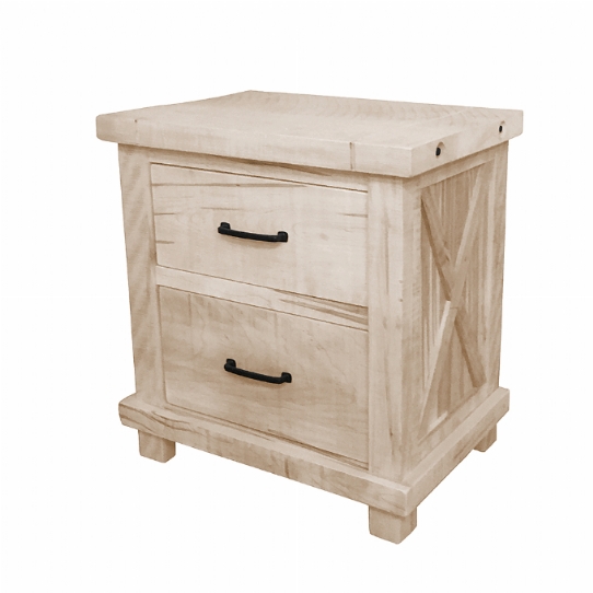 Truss 2 Drawer Night Stand Mennonite Furniture Ontario at Lloyd's Furniture Gallery in Schomberg