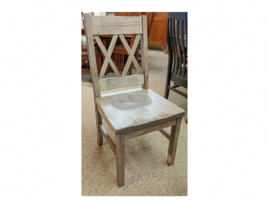 Bonanza Double X Back Side Chair Mennonite Furniture Ontario at Lloyd's Furniture Gallery in Schomberg
