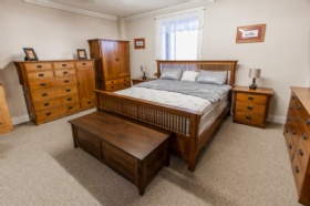 Mission 1/4 Cut Oak 7 Piece  Bedroom Suite - 